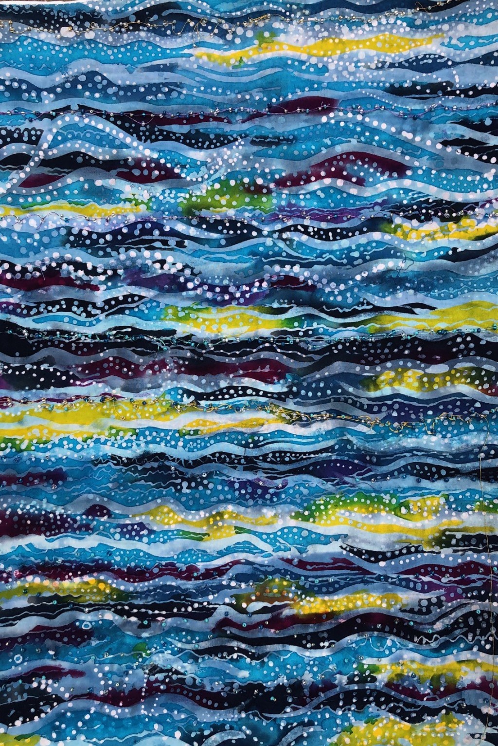 Wandkleed/batik: microplastics in water – dec.&nbsp;’25